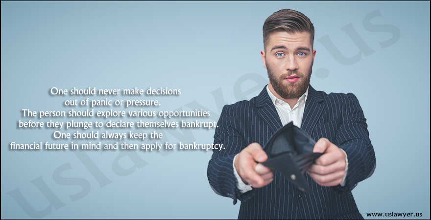 Declaring yourself Bankrupt. Good or Bad!